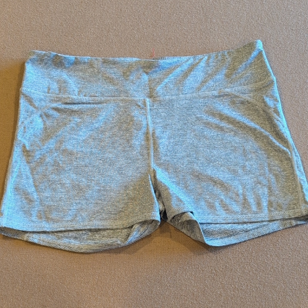 Fabletics Gray Athletic Shorts Moisture-Wicking Compression